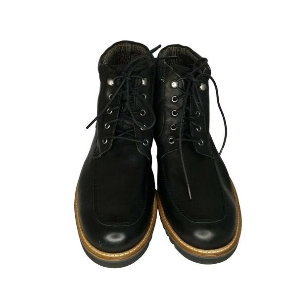 Rockport Marshall Rugged Moc Toe Black Ankle Boots CH2442 Mens Size 12 Wide NEW main image 4